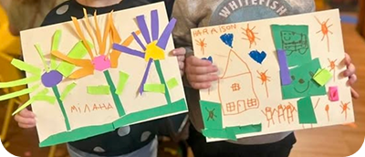 Children's artwork and creative projects
